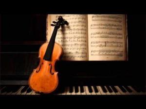 Image violon piano partition